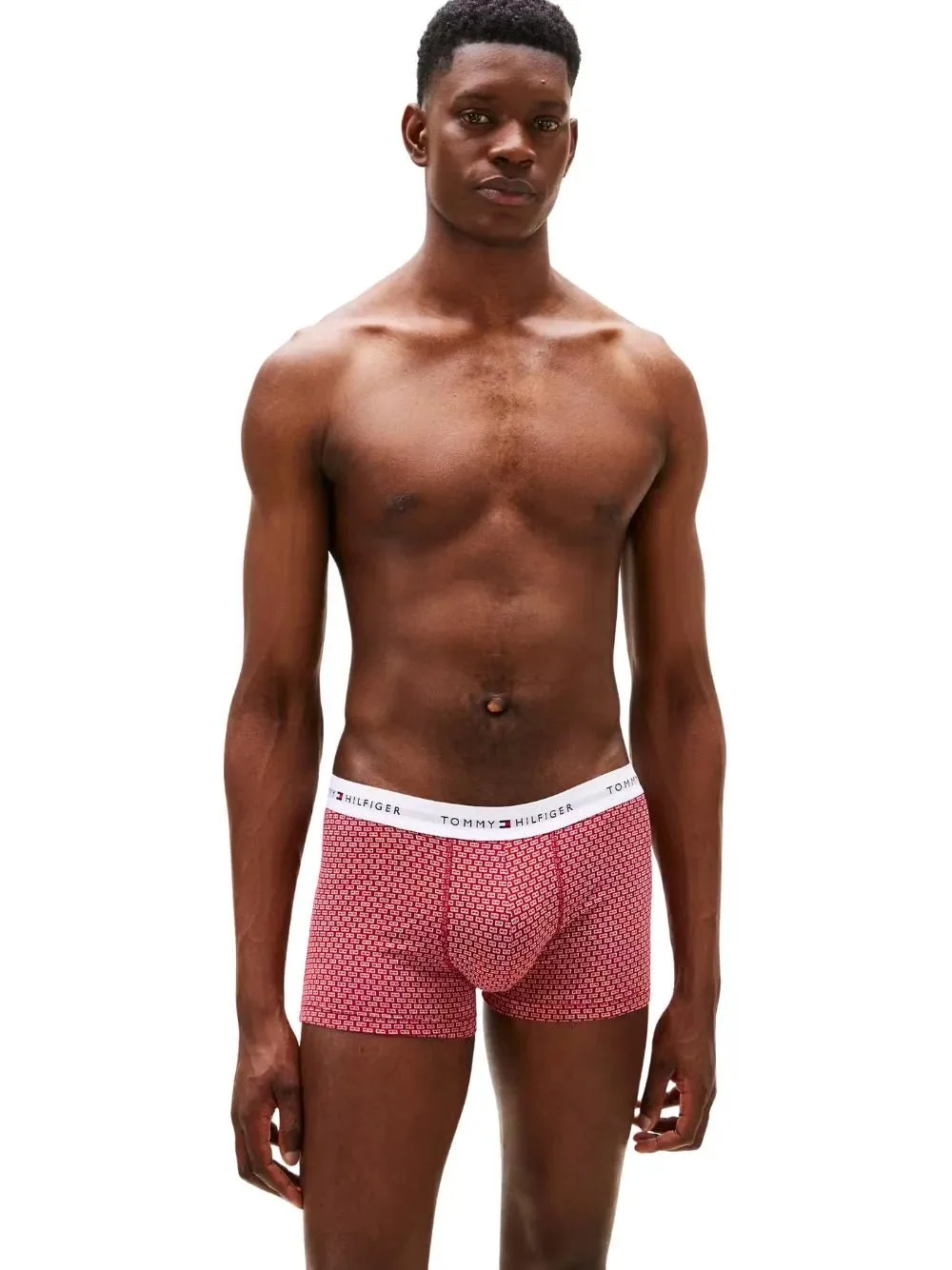 3-Pack Signature Cotton Flag DNA Print Boxer Trunks, Red/Green/Blue - Image 5