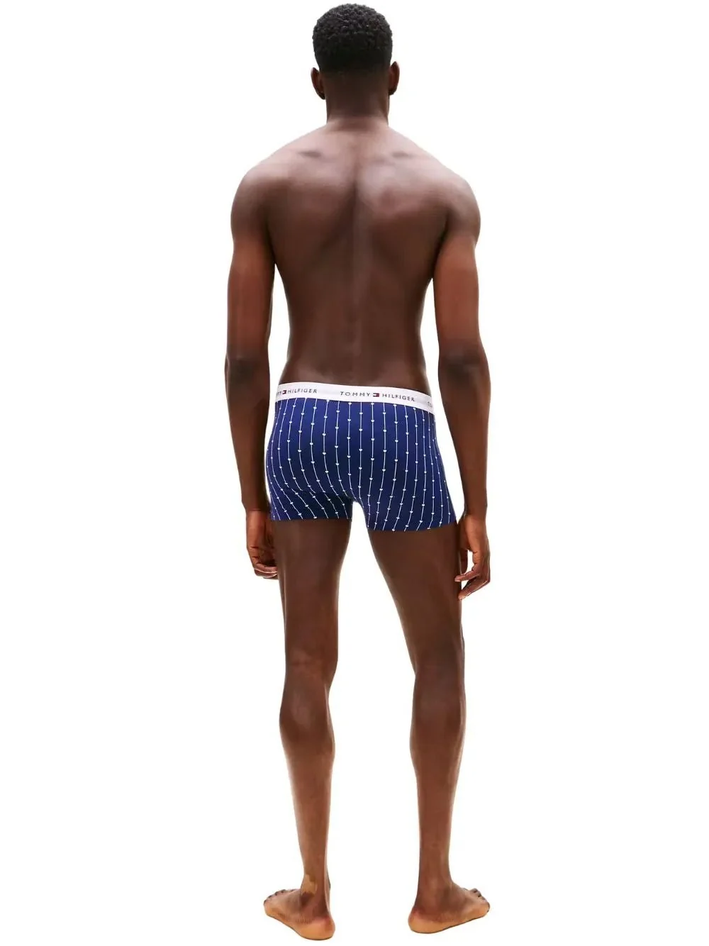 3-Pack Signature Cotton Hearts Print Boxer Trunks, Navy/Pink/Red - Image 7