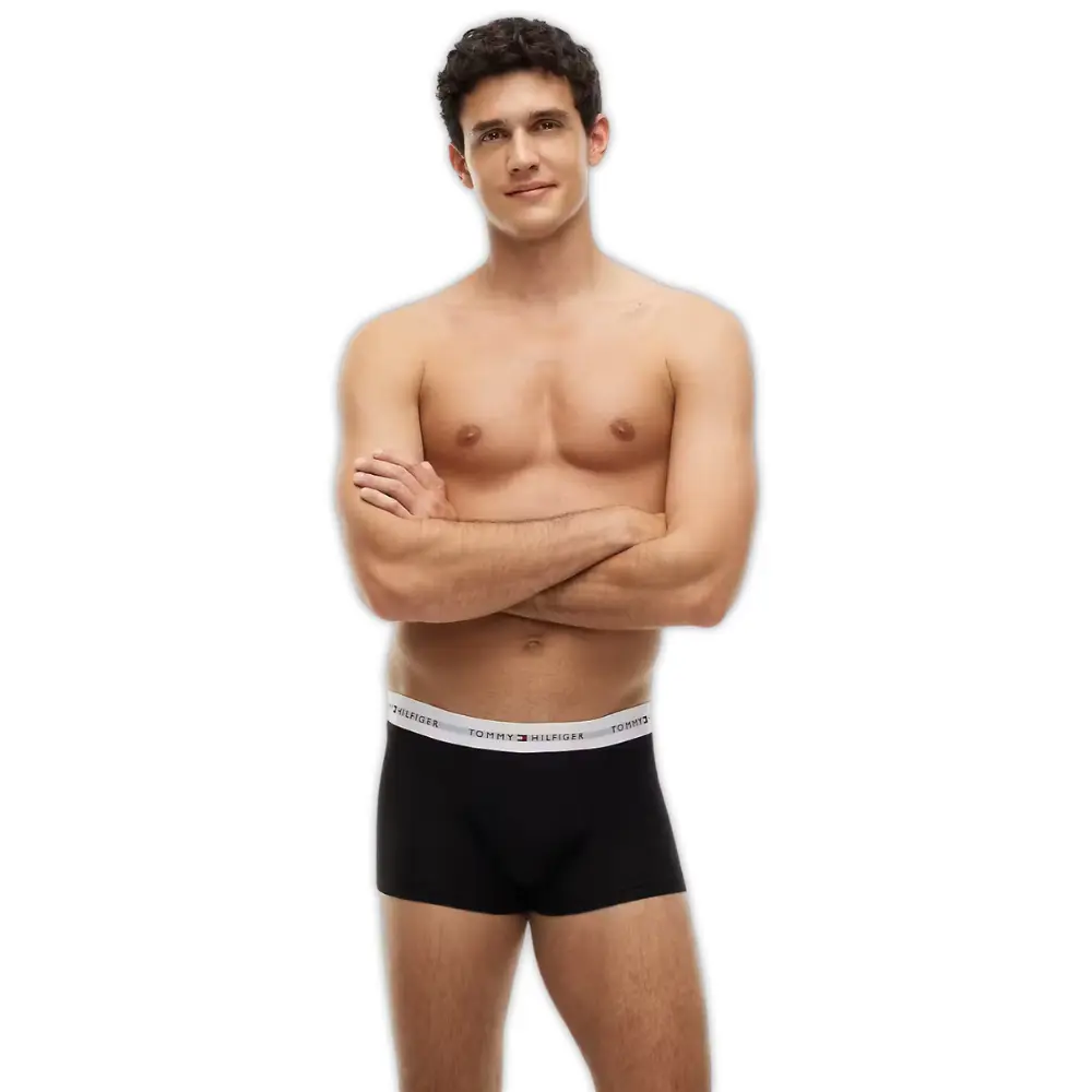 3-Pack Signature Cotton Low-Rise Boxer Trunks, Black - Image 2