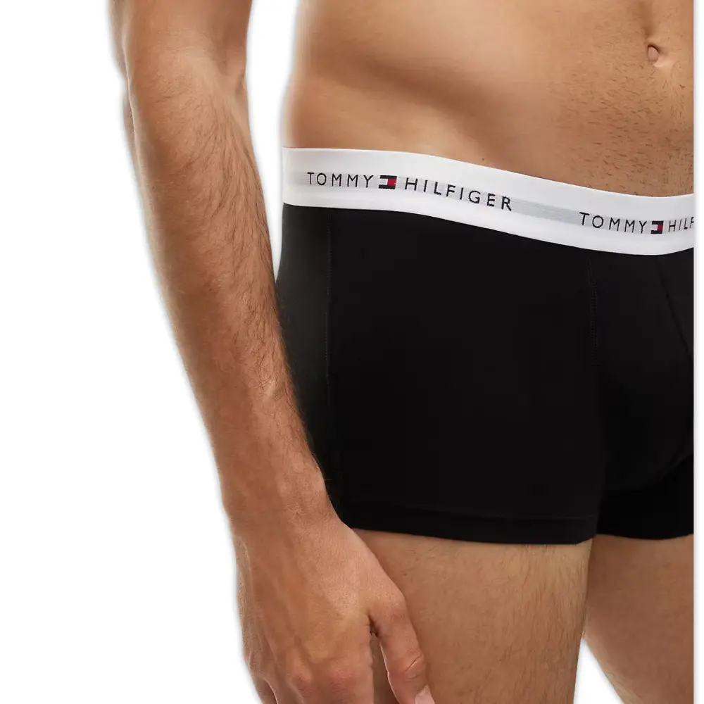 3-Pack Signature Cotton Low-Rise Boxer Trunks, Black - Image 3