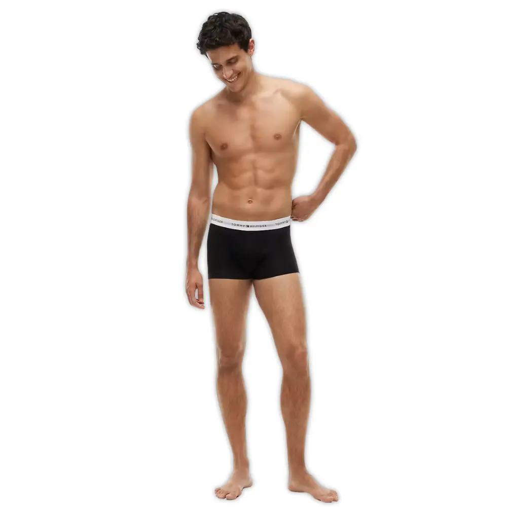 3-Pack Signature Cotton Low-Rise Boxer Trunks, Black - Image 4