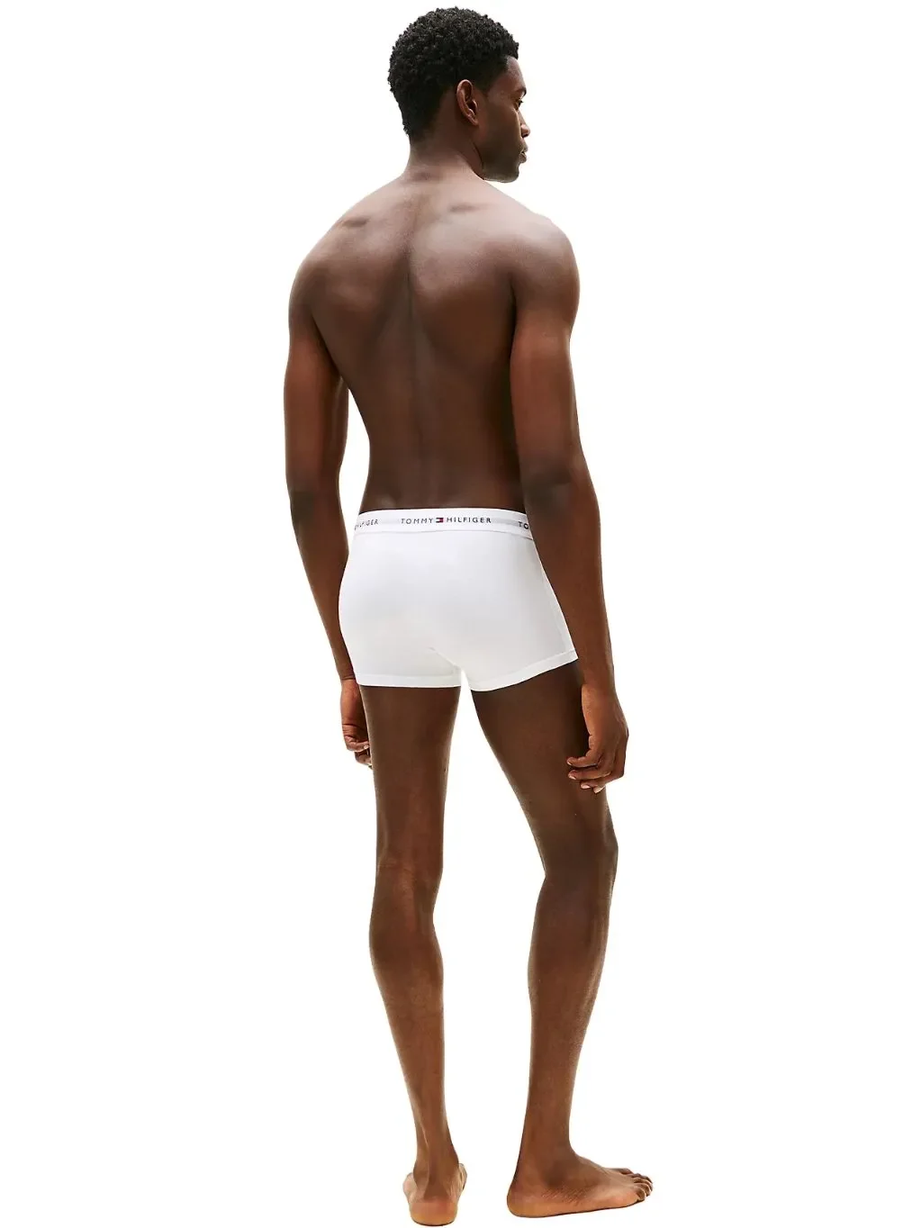 3-Pack Signature Cotton Low-Rise Boxer Trunks, Black/White/Grey - Image 6