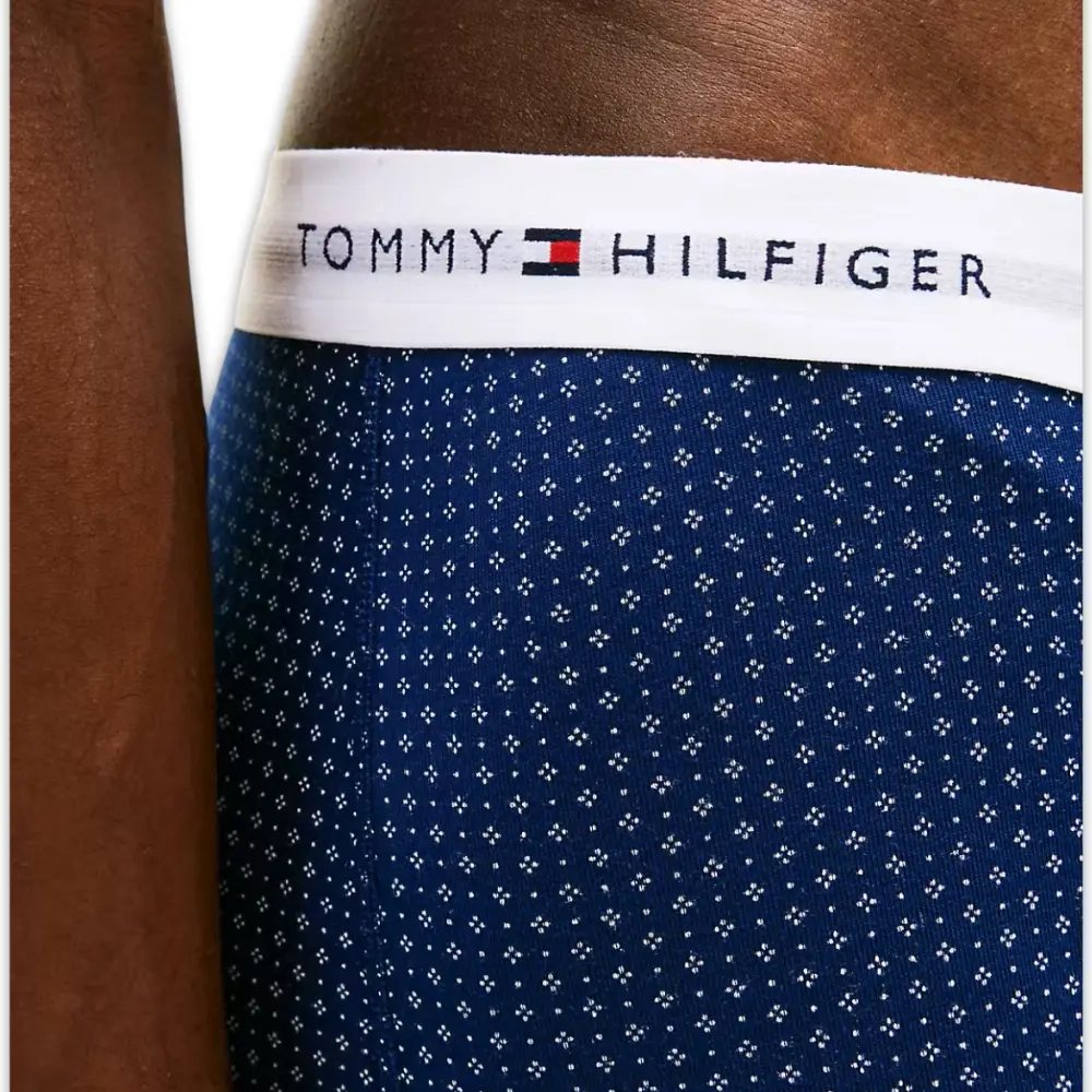 3-Pack Signature Cotton Mini Geo Boxer Trunks, Black/blue - Image 4