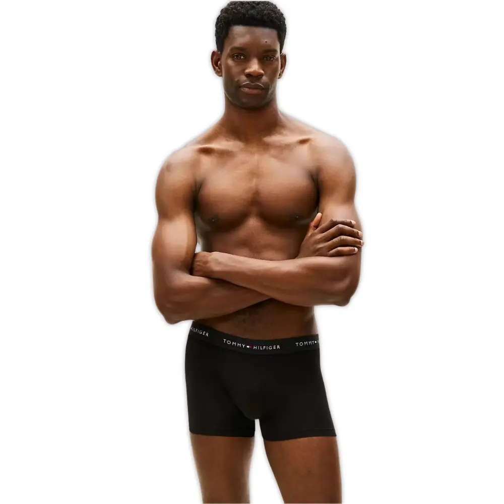 3-Pack Signature Cotton Mini Geo Boxer Trunks, Black/blue - Image 5