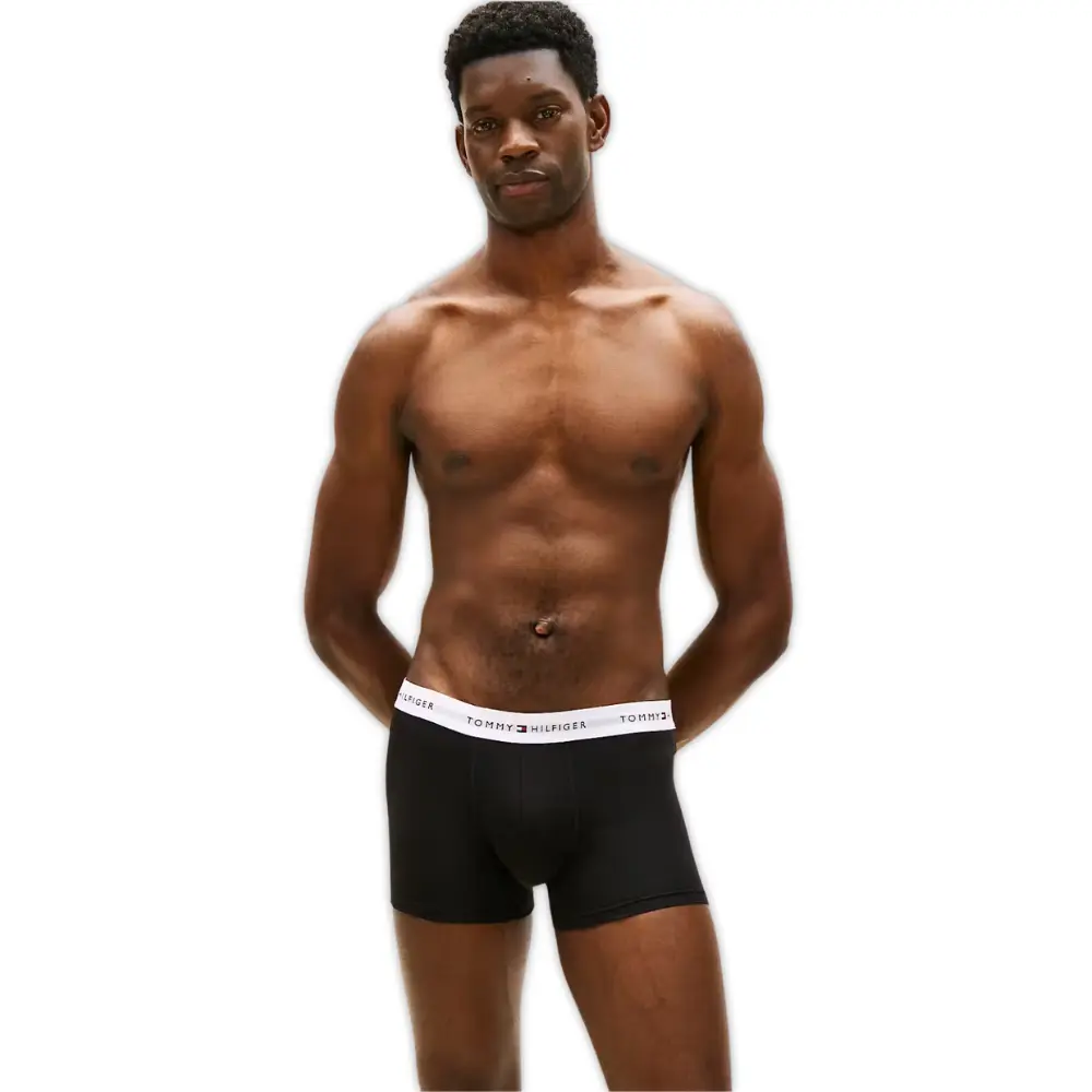 3-Pack Signature Cotton Mini Geo Boxer Trunks, Black/blue - Image 6