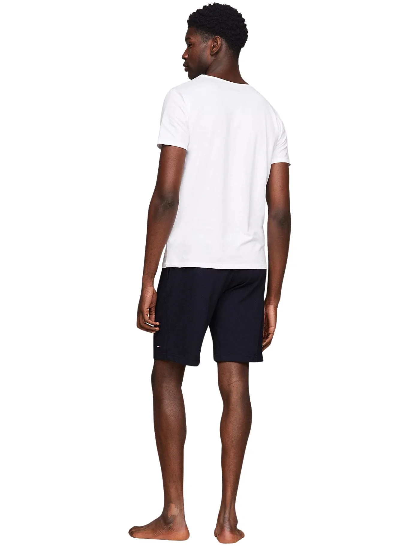 3-Pack Stretch Cotton Crew-Neck T-Shirts, White - Image 6