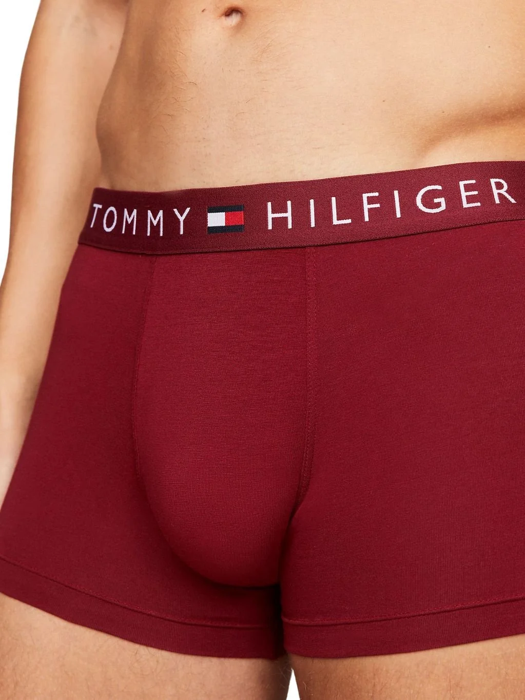 3-Pack TH Original Logo Boxer Trunks, Navy/White/Rouge - Image 2