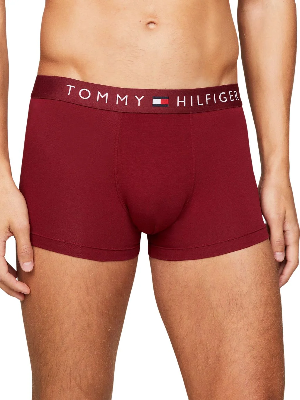 3-Pack TH Original Logo Boxer Trunks, Navy/White/Rouge - Image 3