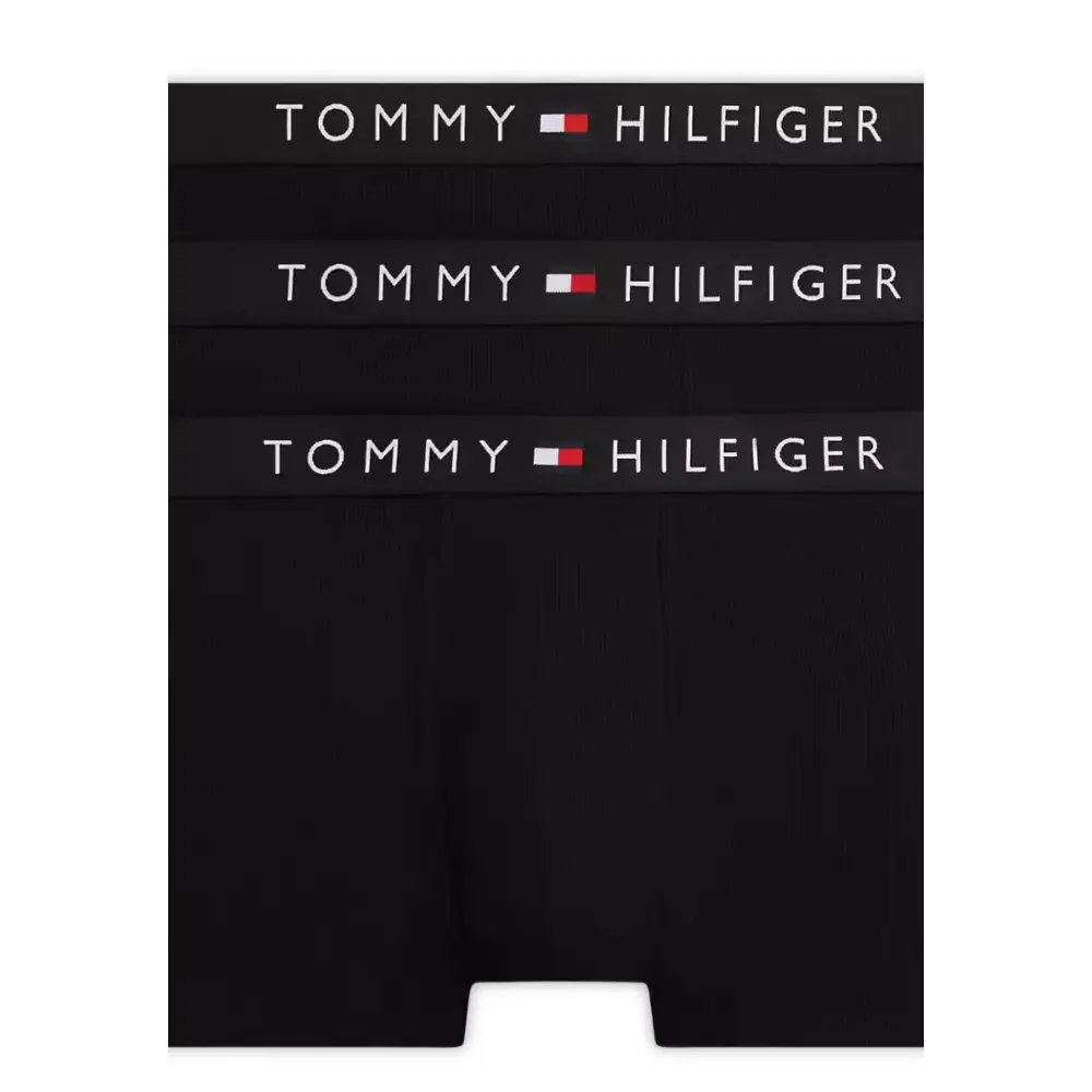 3-Pack TH Original Rib Boxer Trunks, Black