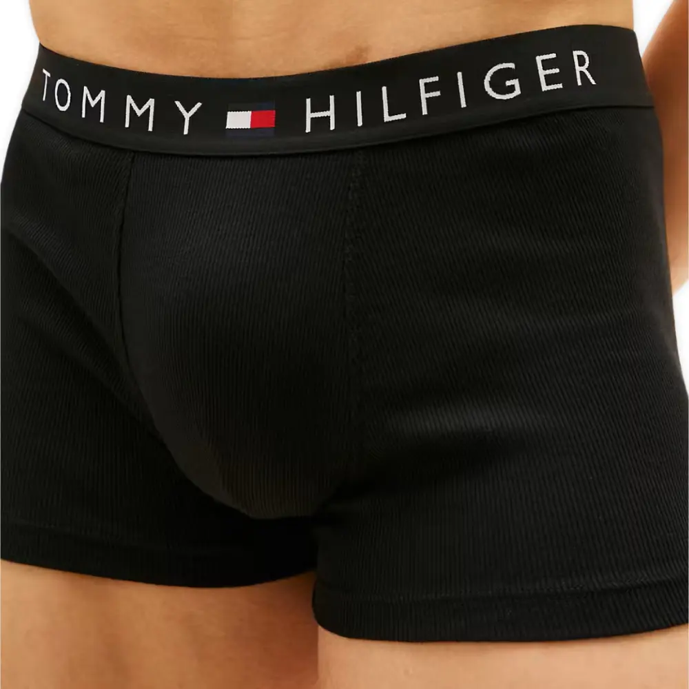 3-Pack TH Original Rib Boxer Trunks, Black - Image 3