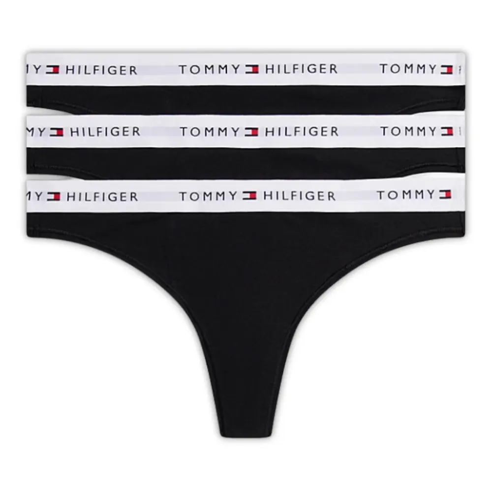 3-Pack TH Original Thongs, Black