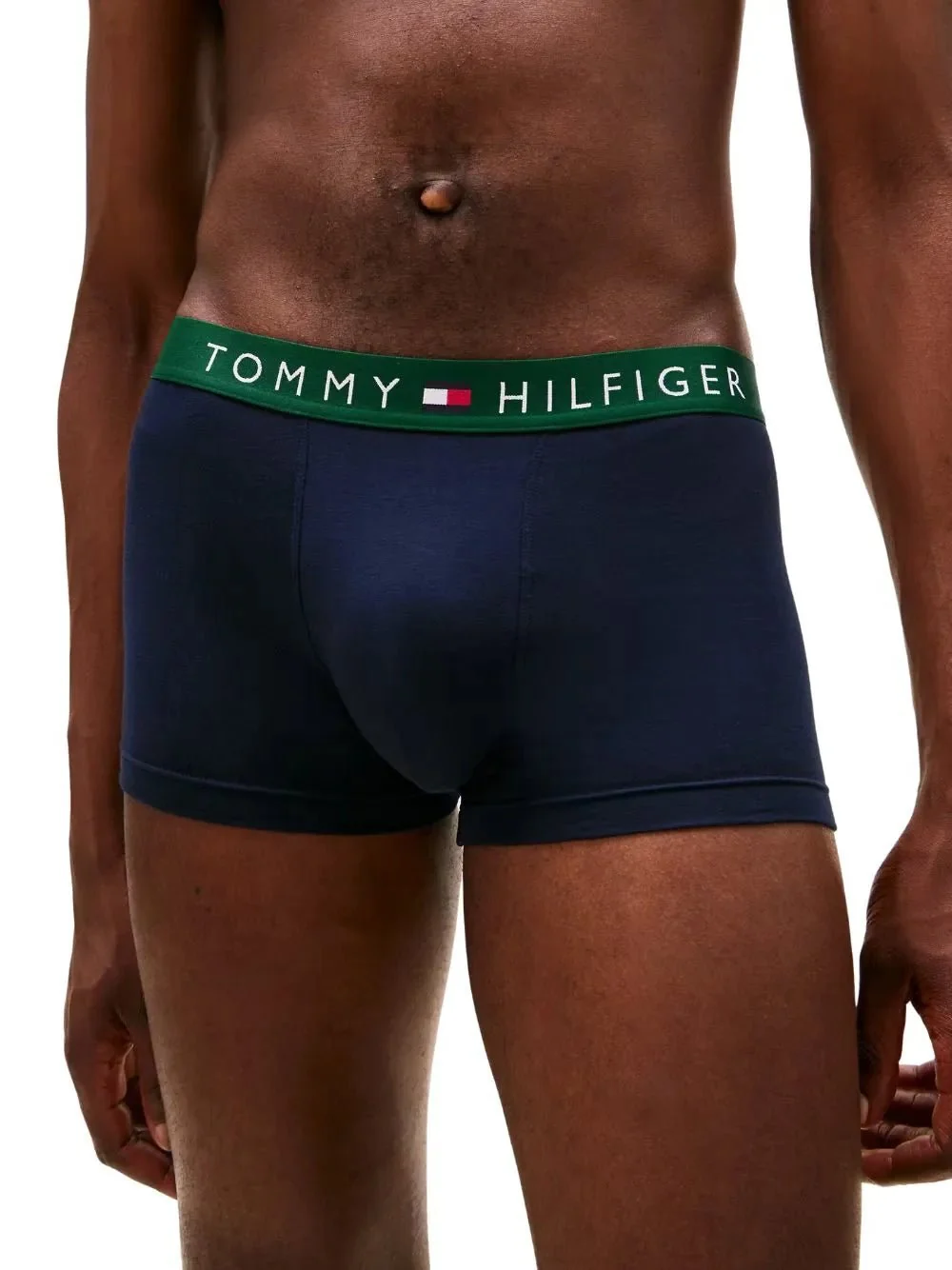 3-Pack TH Originals Boxer Trunks, Navy w/ green/blue/burgundy - Image 2