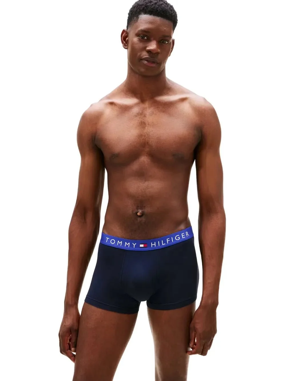 3-Pack TH Originals Boxer Trunks, Navy w/ green/blue/burgundy - Image 3