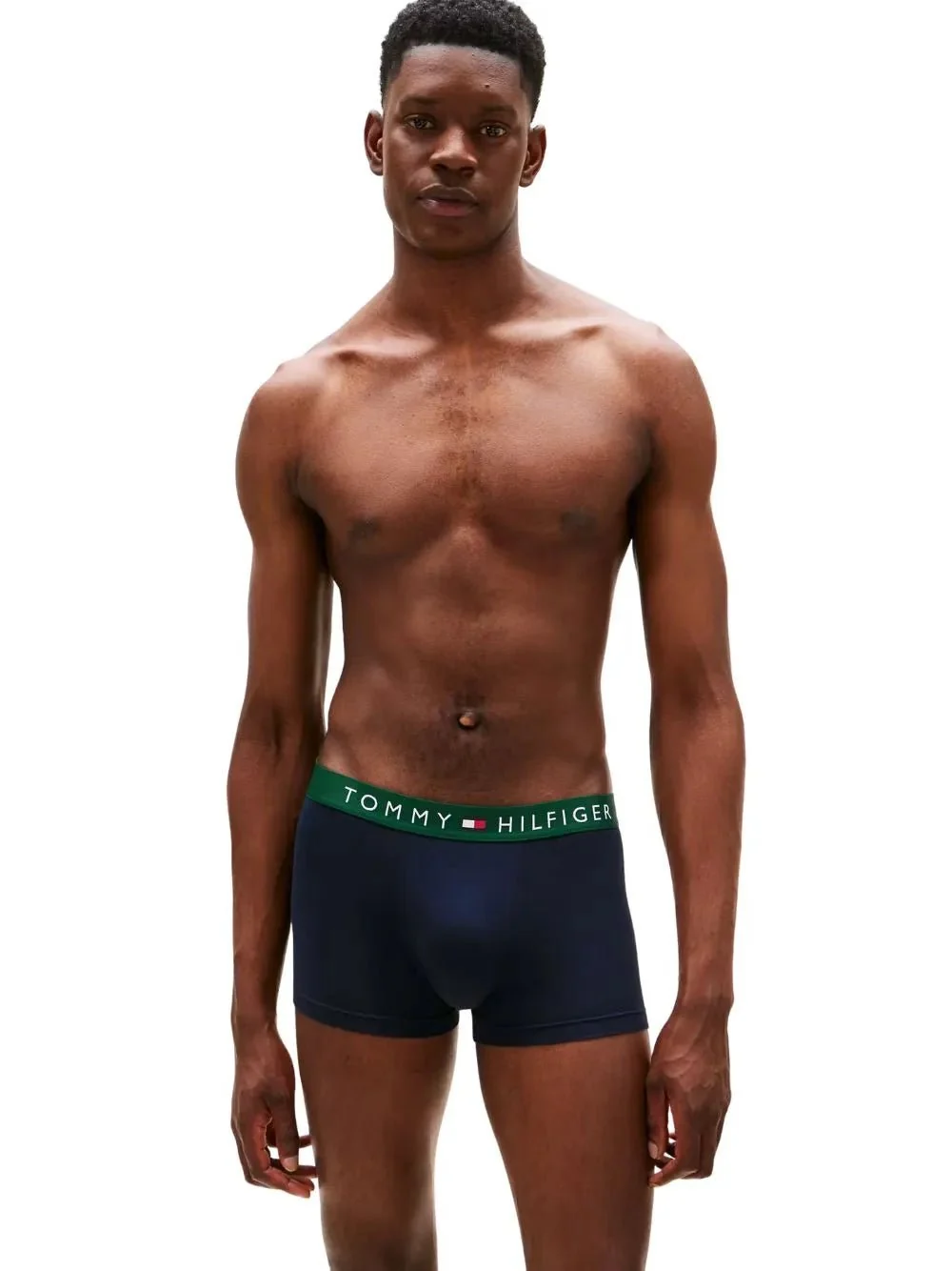 3-Pack TH Originals Boxer Trunks, Navy w/ green/blue/burgundy - Image 5