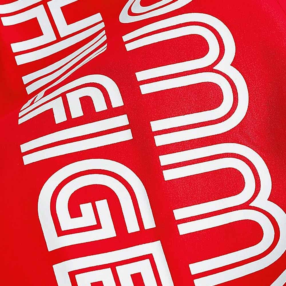 Boys Logo Drawstring Swim Shorts, Red Glare - Image 3