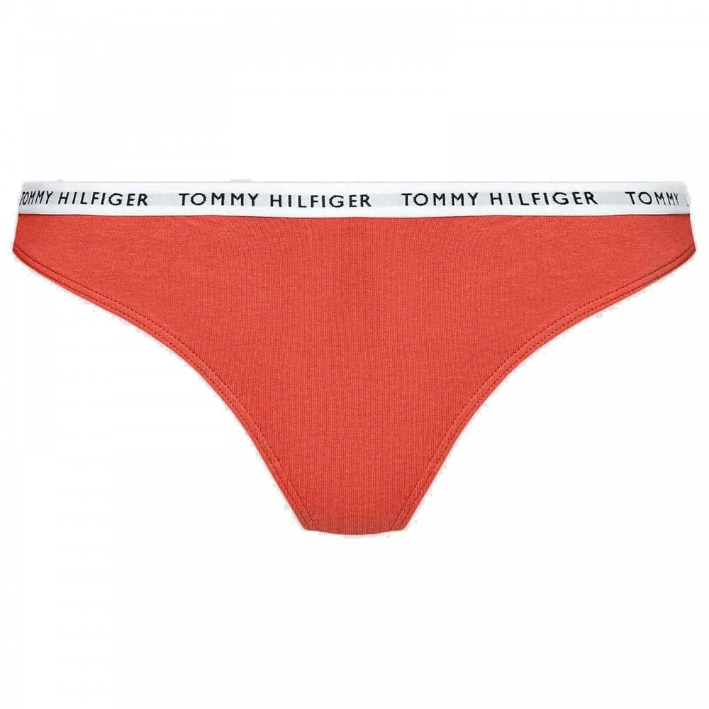 Cotton 3-Pack Thong, Cranberry/Aqua/Saltwater Green - Image 6