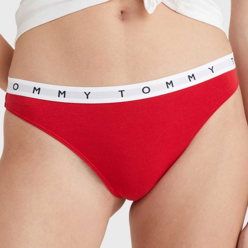 Cotton 3-Pack Thong, Twilight Indigo/Star/Primary Red - Image 4
