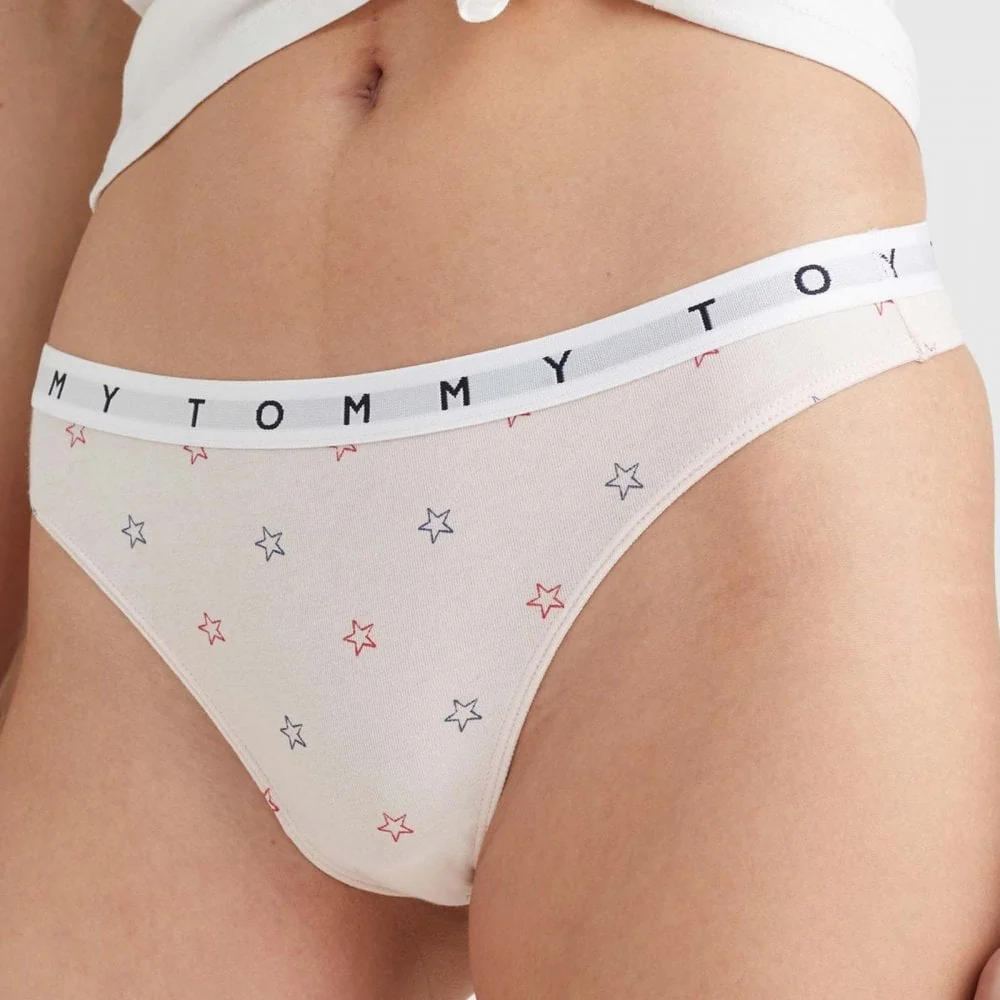 Cotton 3-Pack Thong, Twilight Indigo/Star/Primary Red - Image 6