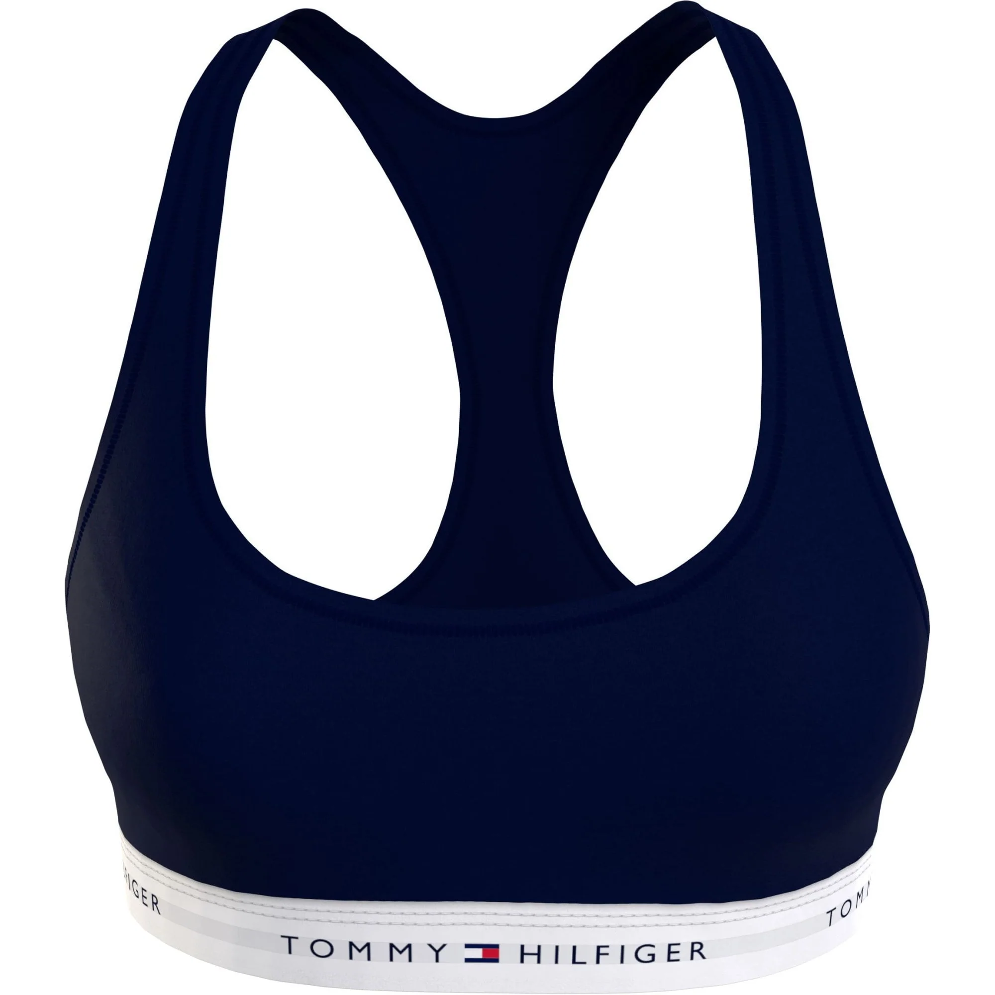 Curve Tommy Icons Unlined Bralette, Navy - Image 4