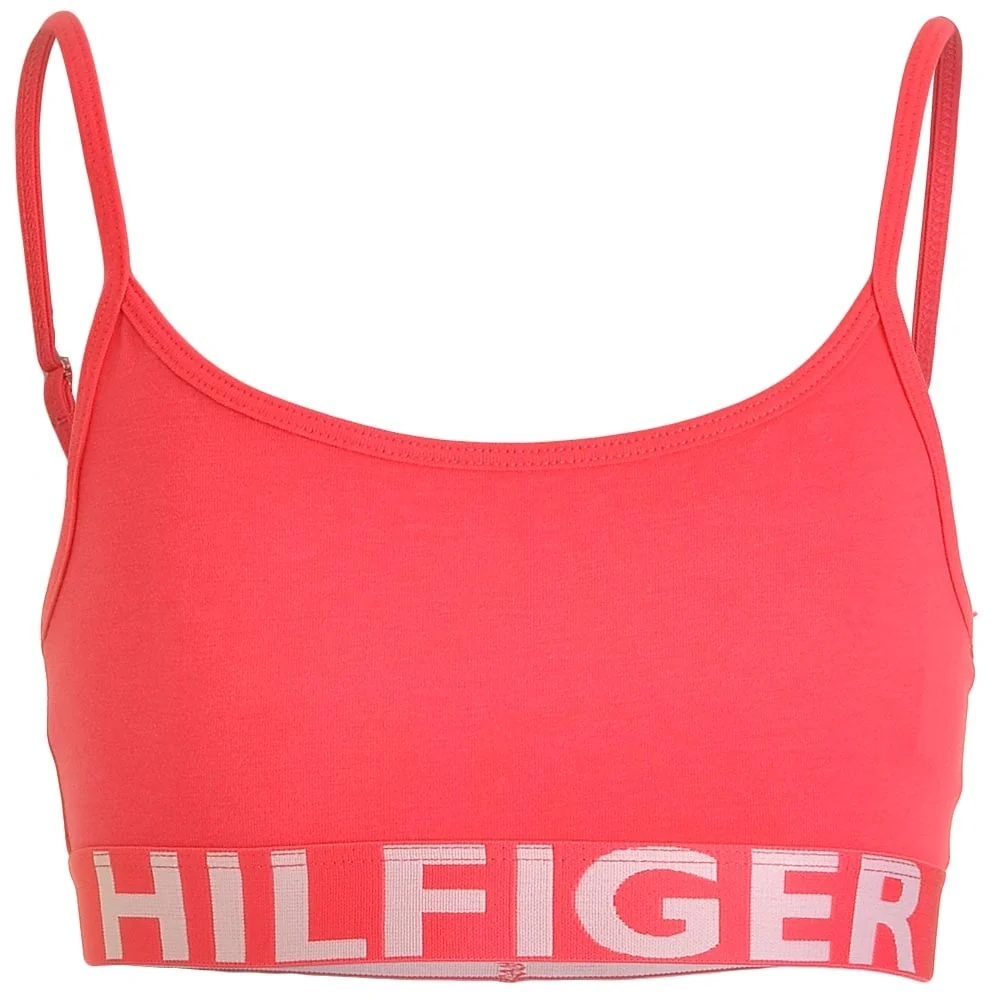 Girls 2 Pack Bold Bralette, Rouge Red / Logo Print - Image 2
