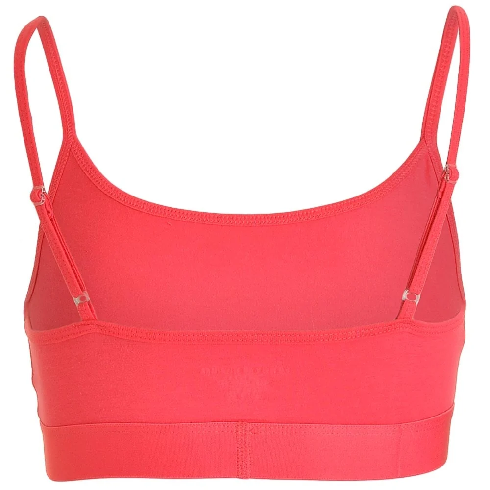 Girls 2 Pack Bold Bralette, Rouge Red / Logo Print - Image 3