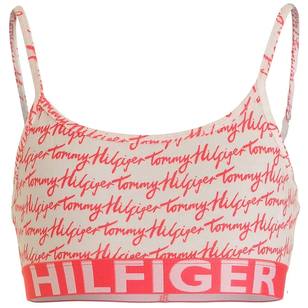 Girls 2 Pack Bold Bralette, Rouge Red / Logo Print - Image 4