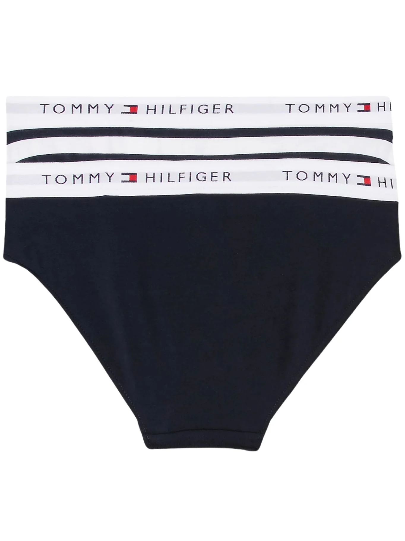 Girls 2-Pack Breton Stripe Bikini Briefs, Navy/white - Image 2