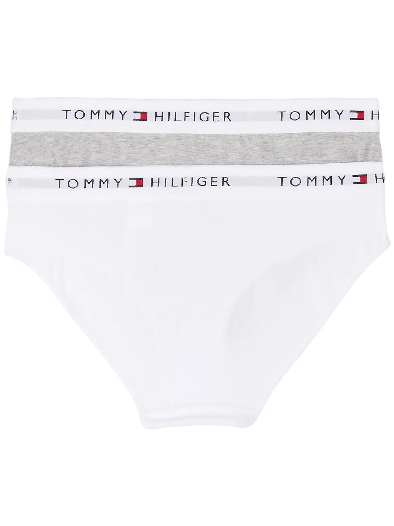 Girls 2-Pack Heritage Logo Bikini Briefs, Grey/White - Image 2