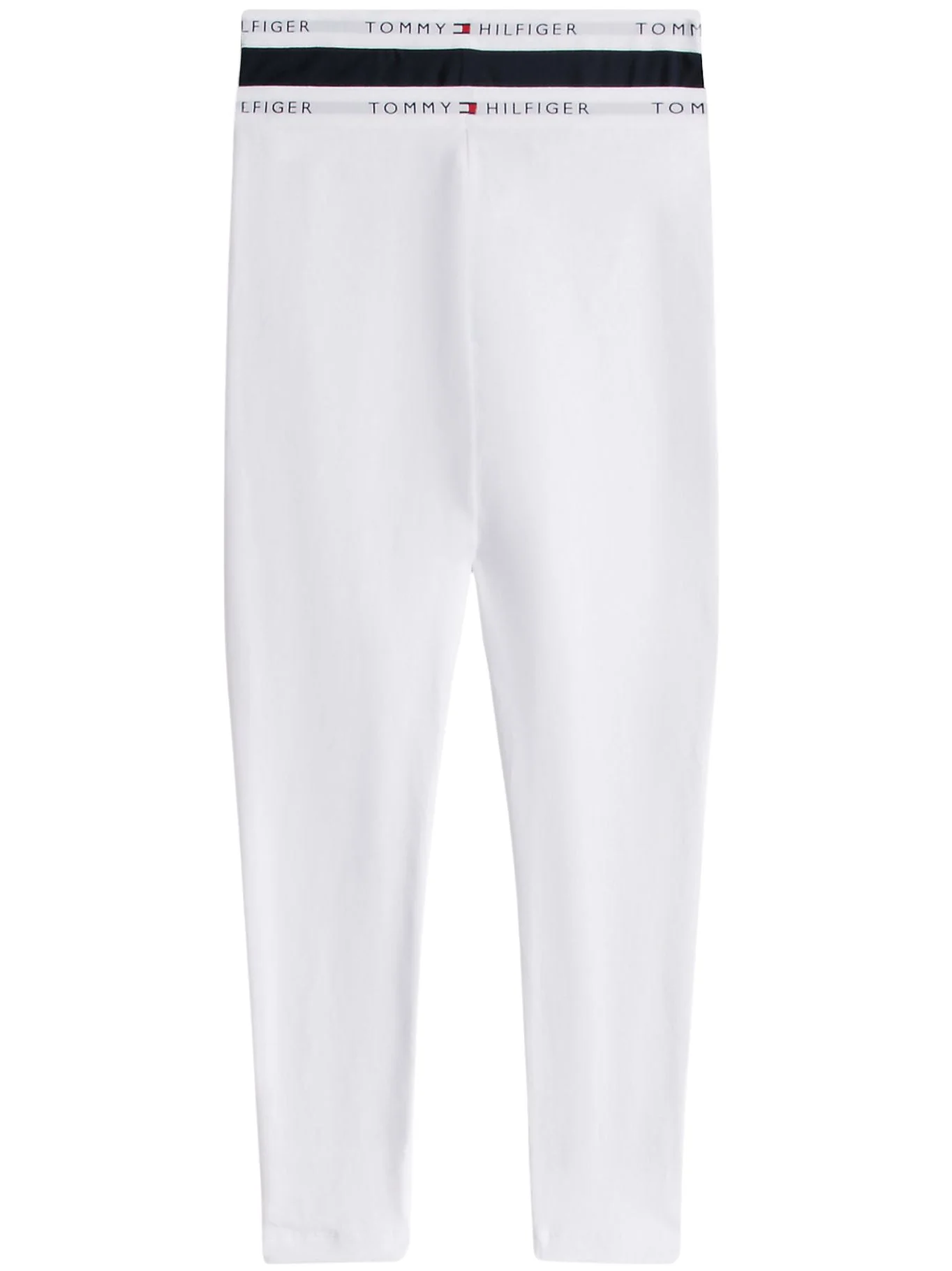Girls 2-Pack Heritage Logo Leggings, White/Navy