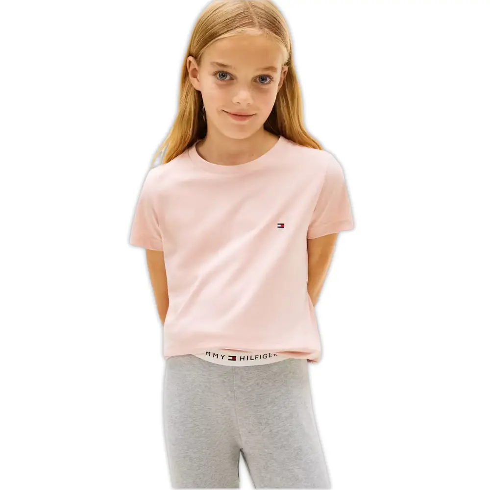 Girls 2-Pack Heritage Logo T-Shirts, Grey/Pink - Image 2