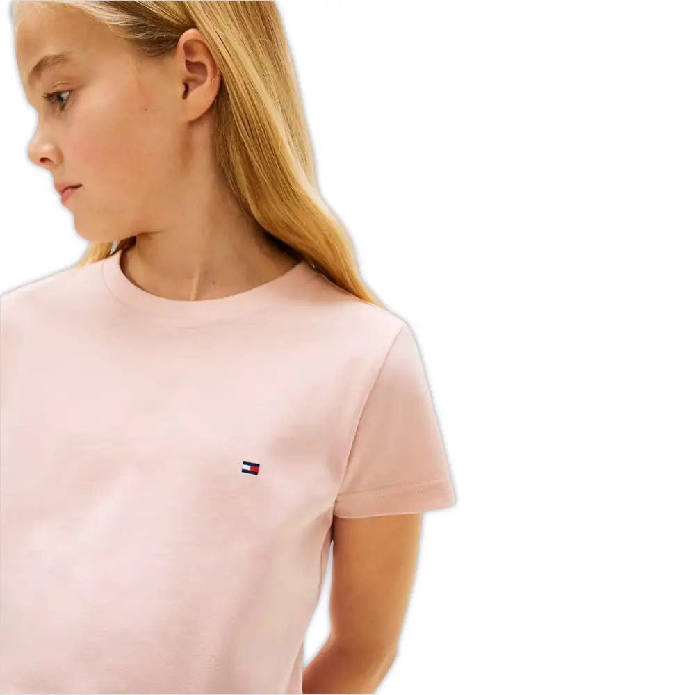 Girls 2-Pack Heritage Logo T-Shirts, Grey/Pink - Image 3