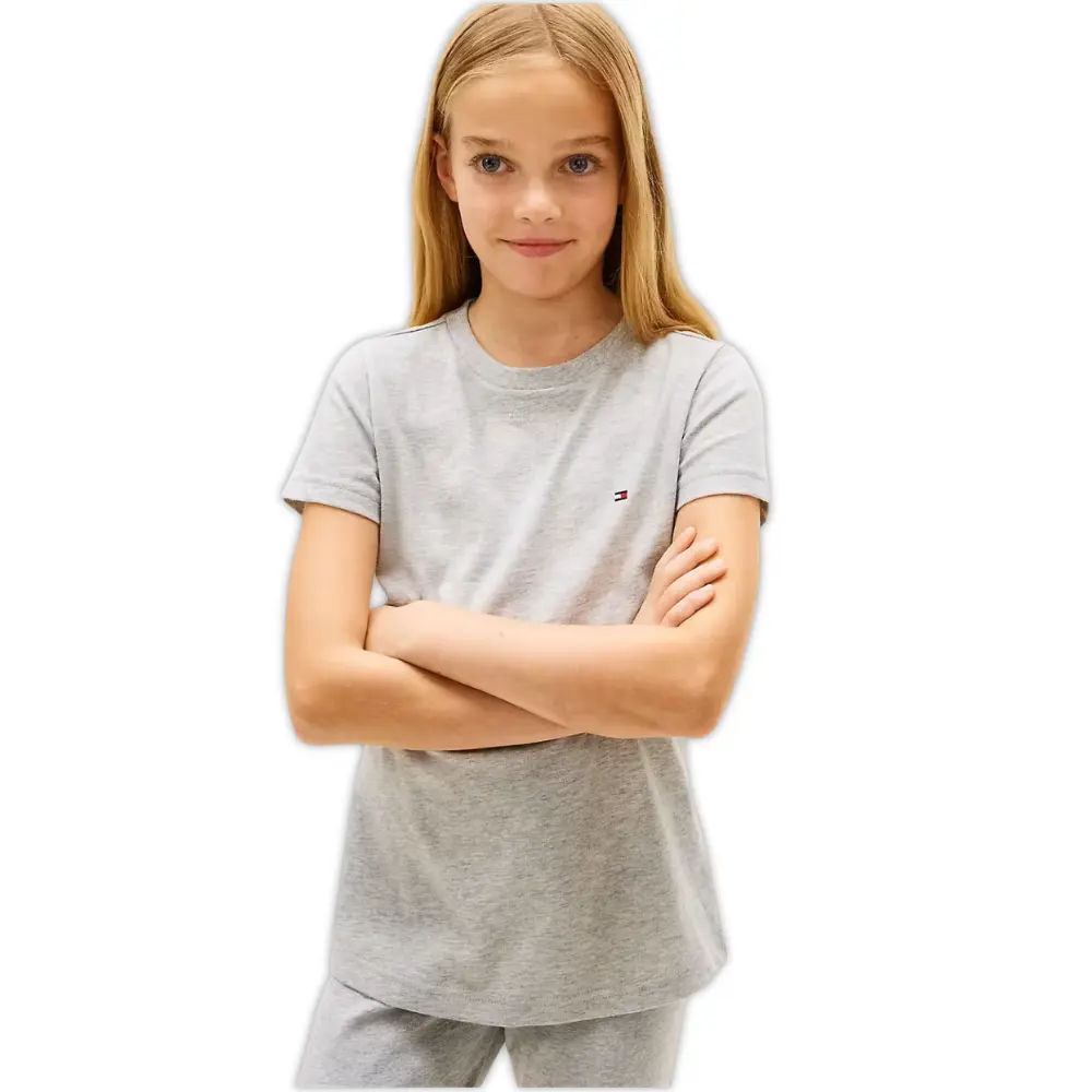 Girls 2-Pack Heritage Logo T-Shirts, Grey/Pink - Image 6