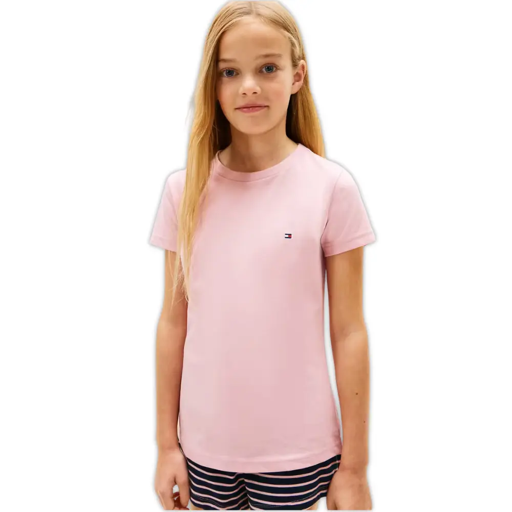 Girls 2-Pack Heritage Logo T-Shirts, Pink/Navy - Image 2