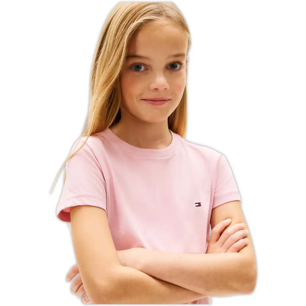 Girls 2-Pack Heritage Logo T-Shirts, Pink/Navy - Image 3