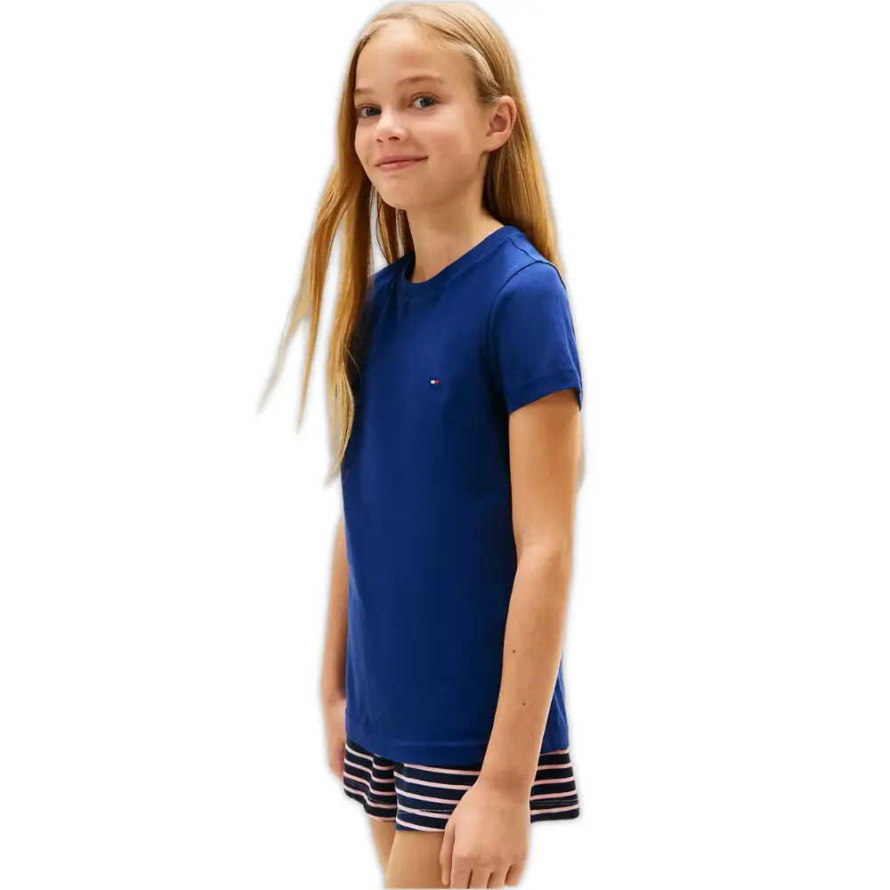 Girls 2-Pack Heritage Logo T-Shirts, Pink/Navy - Image 6
