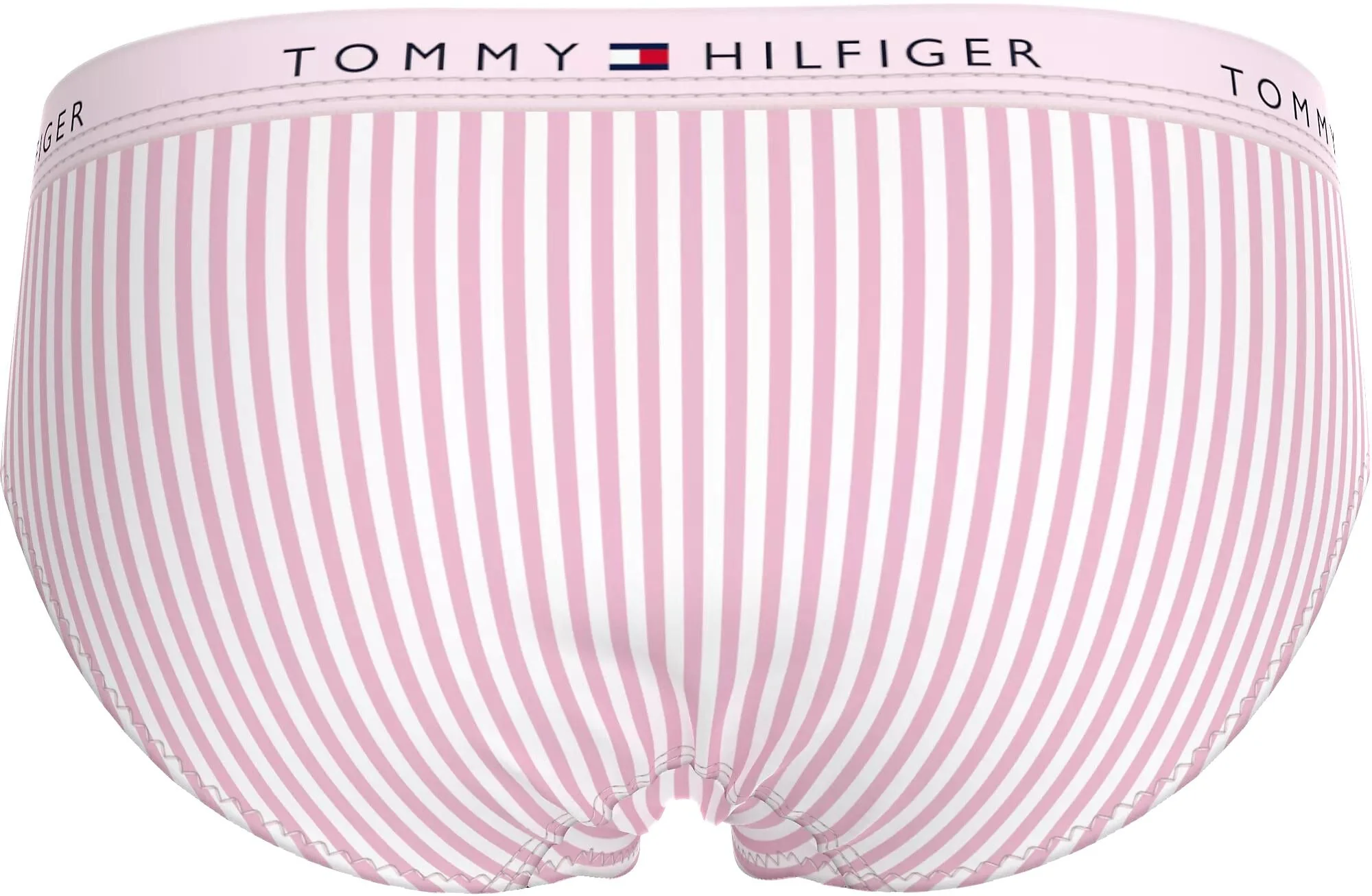 Girls 2-Pack Ithica Stripe Print Hipster Briefs, Pink/Navy - Image 2