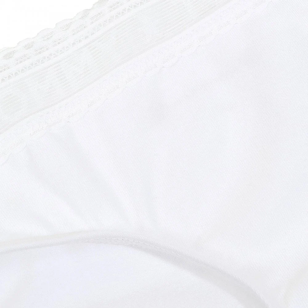 Girls 2 Pack Logo Lace Bikini Brief, White/Desert Sky - Image 3