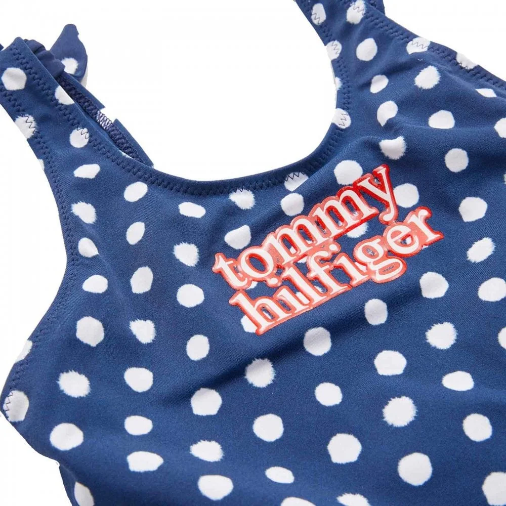 Girls Swim One Piece, Hilfiger Polka Dot - Image 3