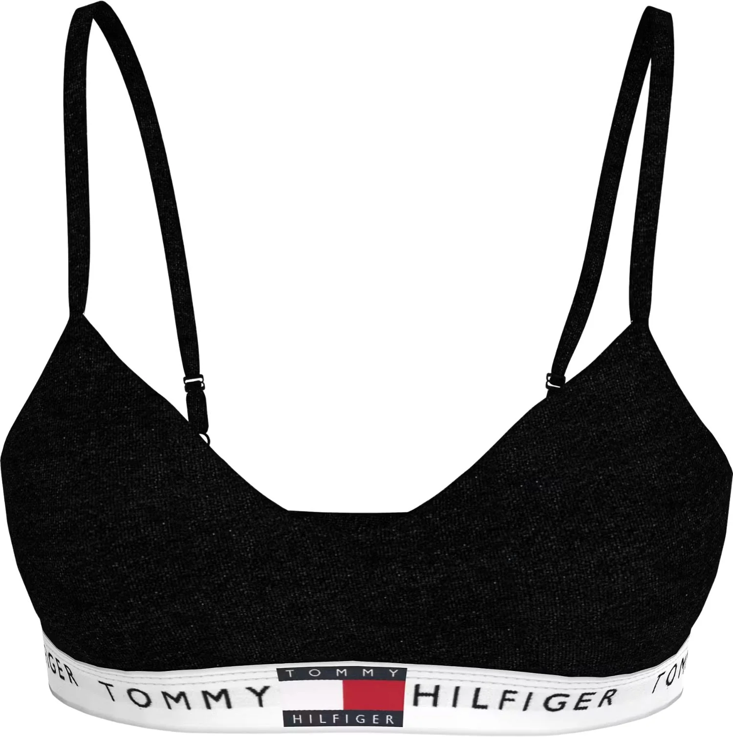 Heritage Cotton Push-Up Bralette, Black