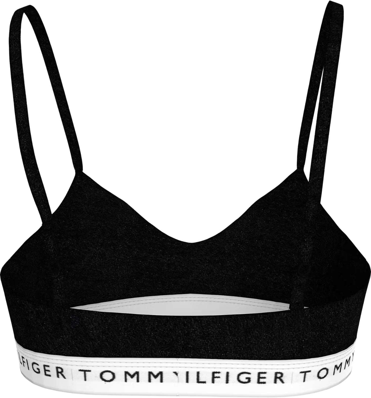 Heritage Cotton Push-Up Bralette, Black - Image 2