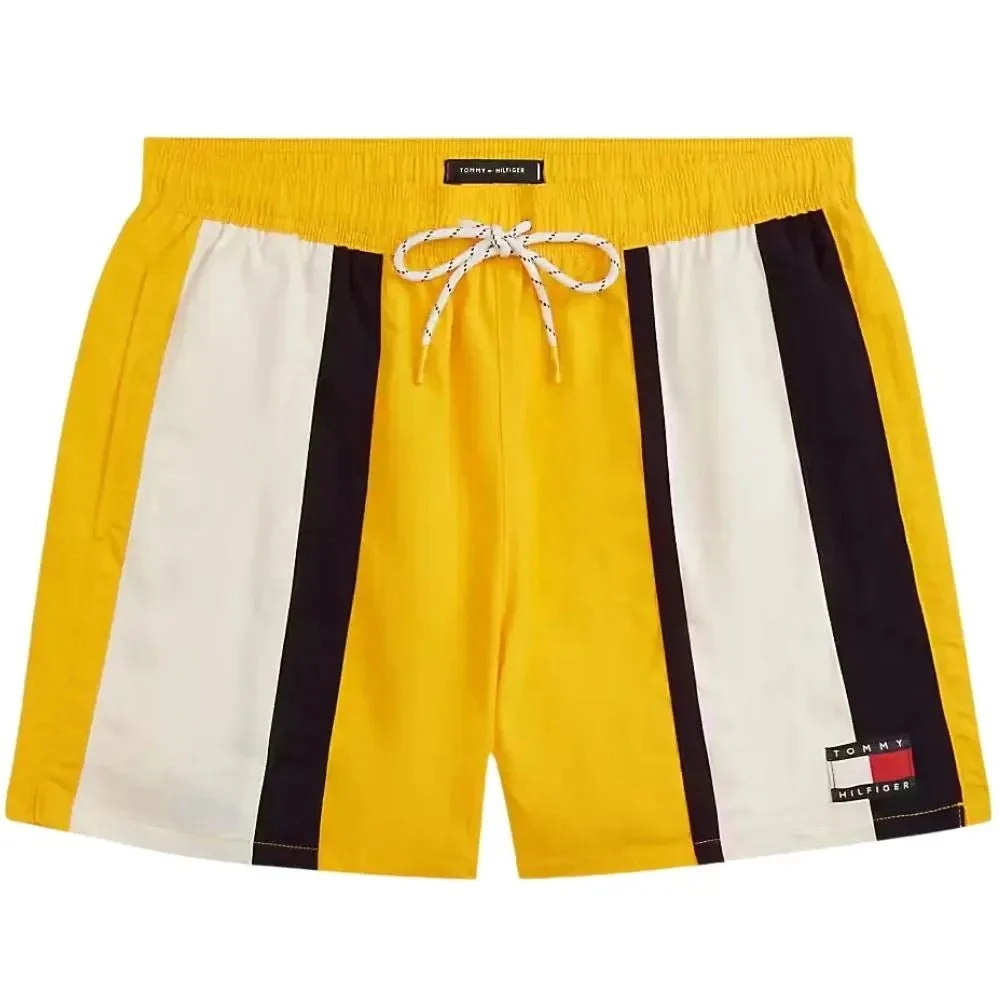 Heritage Cut-and-Sew Swim Shorts, Sunshine Yellow