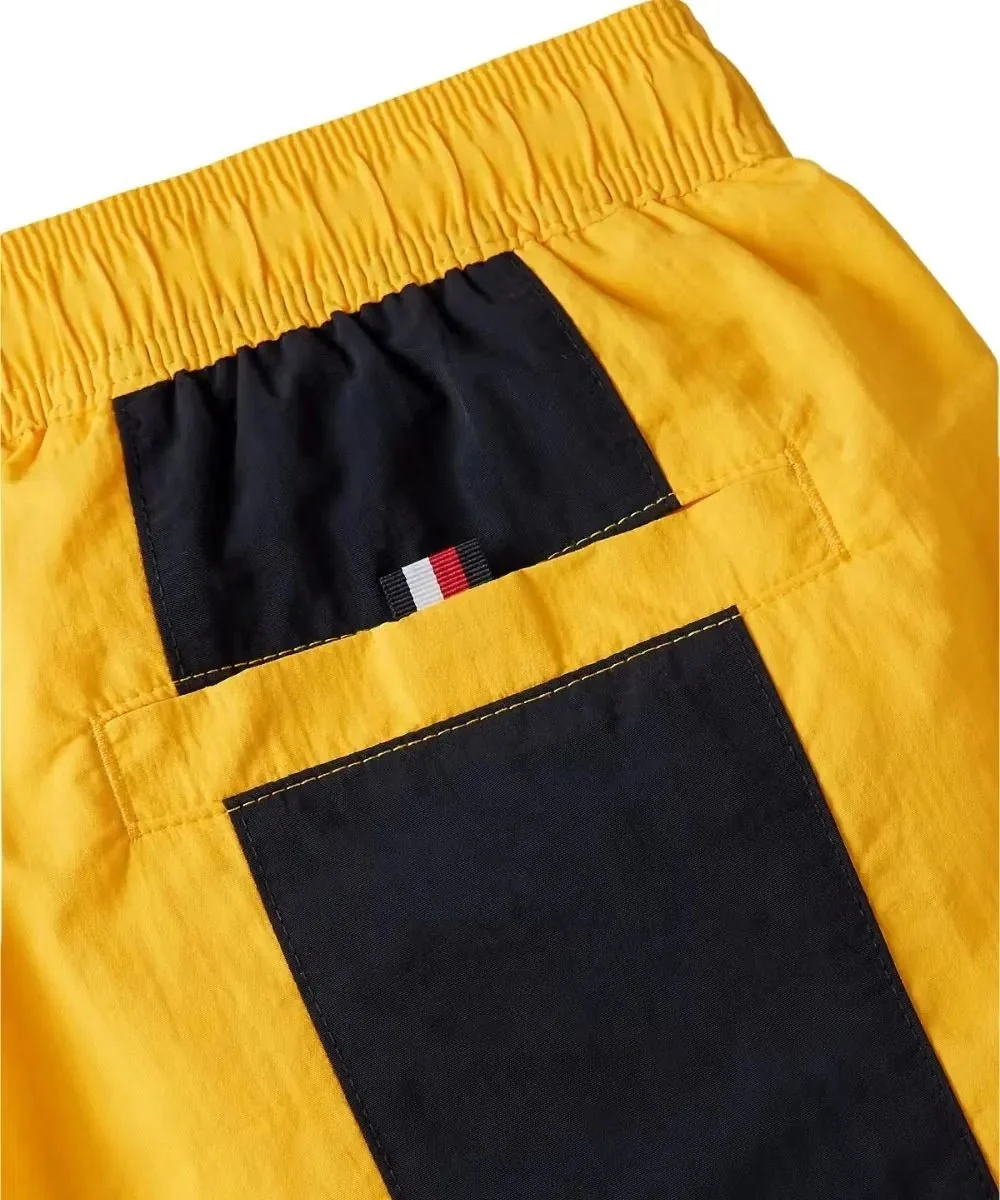 Heritage Cut-and-Sew Swim Shorts, Sunshine Yellow - Image 2