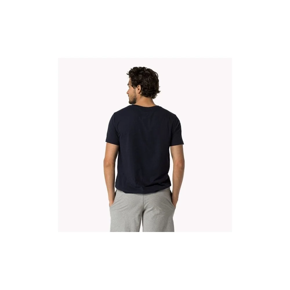 Icon Logo Crew Neck T-Shirt, Navy - Image 4