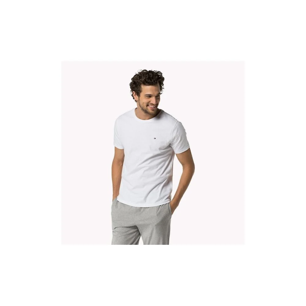 Icon Logo Crew Neck T-Shirt, White - Image 3