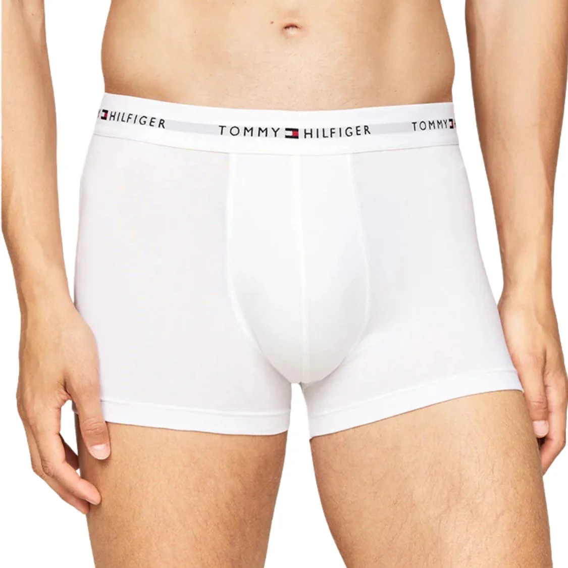 3-Pack Signature Cotton Boxer Trunks, White - Image 2