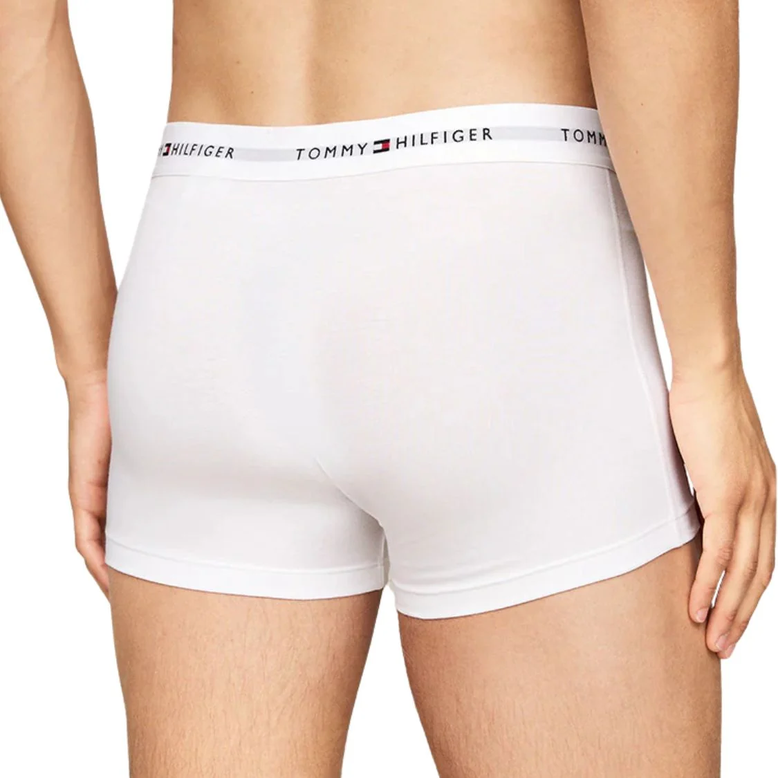 3-Pack Signature Cotton Boxer Trunks, White - Image 3