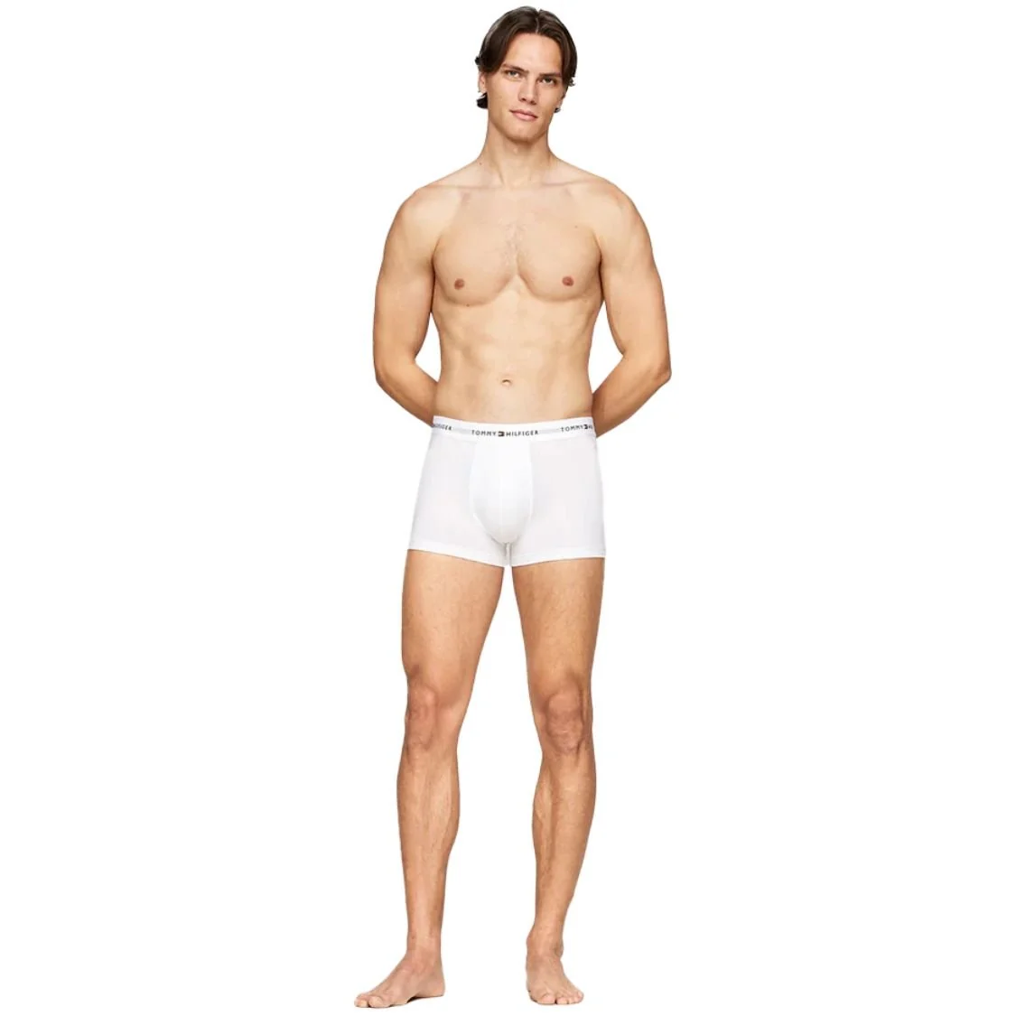 3-Pack Signature Cotton Boxer Trunks, White - Image 5