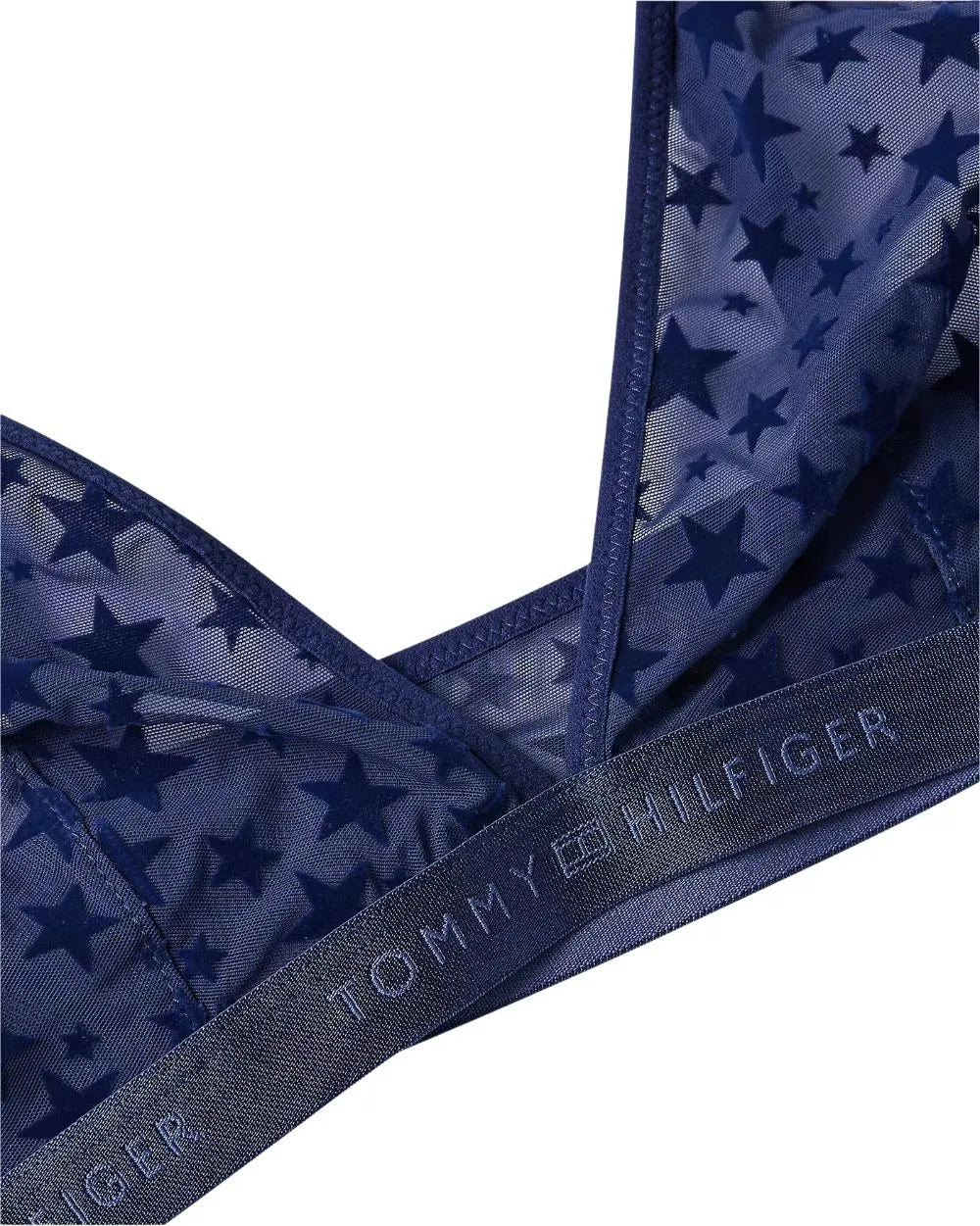 Mesh Stars Triangle Bra Gift Set, Preppy Navy - Image 5