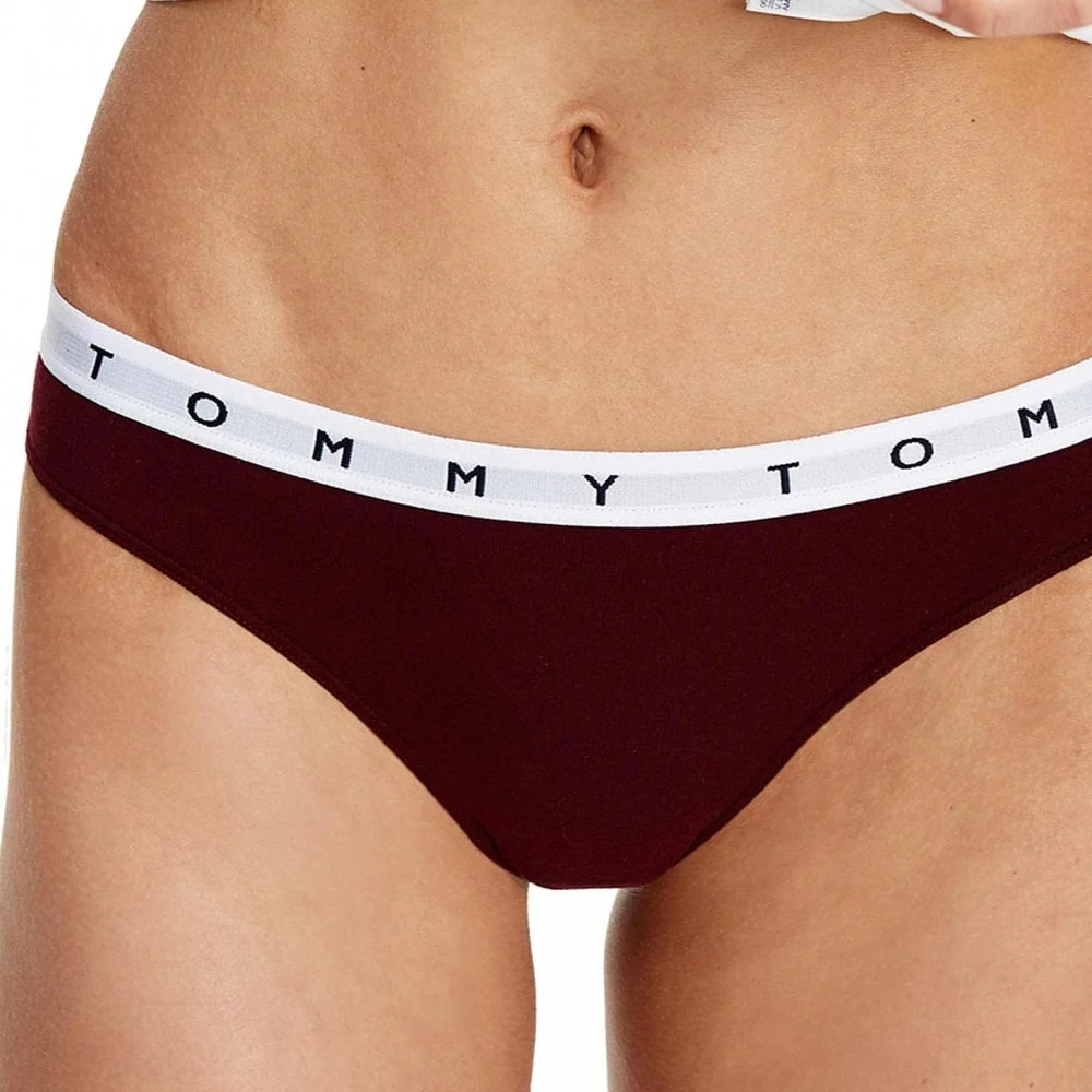 Organic Cotton 3-Pack Bikini Briefs, Desert Sky/Pale Pink/Deep Rouge - Image 2