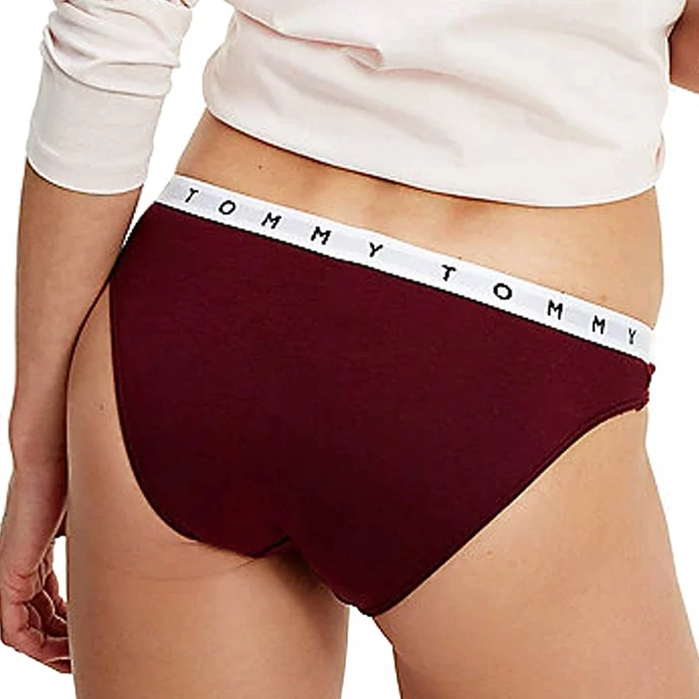 Organic Cotton 3-Pack Bikini Briefs, Desert Sky/Pale Pink/Deep Rouge - Image 3